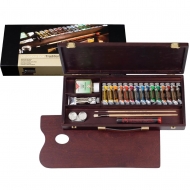 Набір олійних фарб Rembrandt Traditional 15 кольорів 15 мл +пензлі +доп.матеріали (01840004)