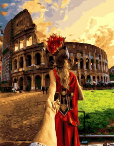 Картина за номерами BrushMe 40 * 50см Йди за мною. Рим (GX21779)