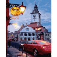 Картина за номерами BrushMe 40 * 50см Вечір провінційного містечка (GX30888)