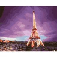 Картина за номерами BrushMe 40 * 50см Ейфелева вежа на заході (GX28710)