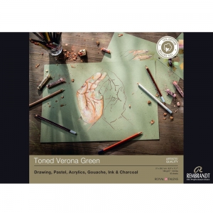 Склейка для пастелі Rembrandt Toned Verona Green A4 180г/м2 50 арк (93080022)
