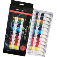 Набір акрилових фарб Monet 12 кольорів 12 мл туби в картоні (1058341)