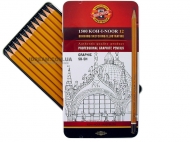 Олівці чорнографітні Koh-i-Noor 1500 Graphic 5В-5Н 12 шт. (1502.III)