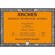Блок-склейка для акварелі Canson Arches Rough Grain 185 г/м2 18x26 см 20 л. (1795077)