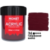 Фарба акрилова Monet 22 мл (36) Червоне вино (2001136)