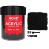 Фарба акрилова Monet 22 мл (99) Чорна (2005199)