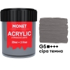 Фарба акрилова Monet 22 мл (G5) Сіра темна (20055G5)