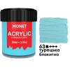 Фарба акрилова Monet 22 мл (63) Турецька блакитна (2014063)