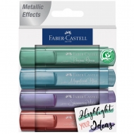 Набір маркерів Faber-Castell Textliner Metallic 4 кольори (154624)