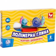 Набір полімерної глини Школярик 6 кольорів (83911901-UA)