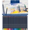 Набір акварельних олівців Faber-Castell Goldfaber 36 кольорів в метал пеналі (27983)