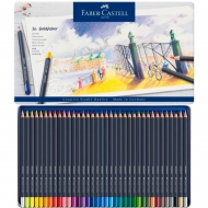 Набір акварельних олівців Faber-Castell Goldfaber 36 кольорів в метал пеналі (27983)