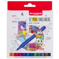Набір лайнерів Bruynzeel Fineliner Mini 12 кольорів (60241512)