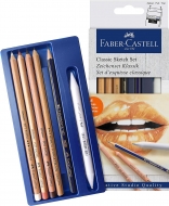 Набір для скетчів Faber-Castell SKETCH SET CLASSIC 6 предметів (114004)