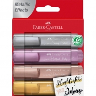 Набір маркерів Faber-Castell Textliner Metallic 4 шт (154640)
