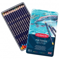 Набір чорнильних олівців Derwent Inktense в метал кор 12 кольорів (700928)