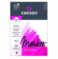 Альбом для маркерів екстра гладкий папір Canson Marker A4 21х29,7см 70 г/м2 70 арк (C200297231)