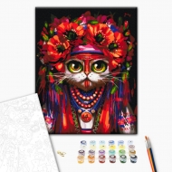 Картина за номерами BrushMe 40х50 см Киця Мотанка (BS53461)