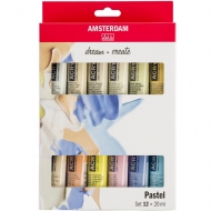 Набір акрилових фарб AMSTERDAM PASTELS 12*20 мл туби