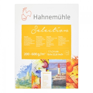 Блок для акварелі Hahnemuhle Selection 17х24  200-600г 12 арк (10628000)