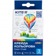 Крейда кольорова Kite Classic Jumbo 3 кольори (K-077)