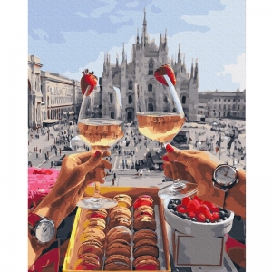 Картина за номерами BrushMe 40 * 50см Сніданок в Мілані (PGX28592)