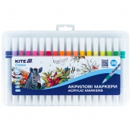 Набір акрилових маркерів Kite Creative 36 кольорів (K-1158)