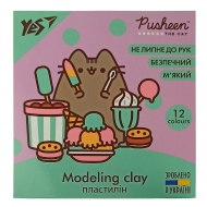 Пластилін YES Pusheen 240г 12 кольорів  (540597)