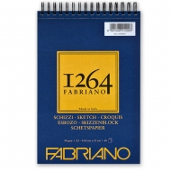 Альбом для рисунку та ескізів на спіралі Fabriano 1264 слонова кістка А5 90 г/м2 60 арк (19100636)
