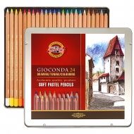 Набір пастельних олівців Koh-i-Noor GIOCONDA в мет. коробці 24 кольори (8828024001PL)