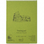 Альбом для акрилу і масла на спіралі SMLT Authentic DRAWING А5 290 г/м2 20 арк білий (5EB-20TS/OA)