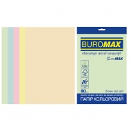 Папір кольоровий Buromax А4 80 г/м (20 арк.) 5 кольорів Pastel mix (BM.2721220E-99)
