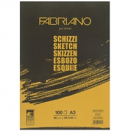 Склеювання для ескізів Fabriano Schizzi Sketch A3 29,7*42 см 90г/м2 100 арк  (57729742)