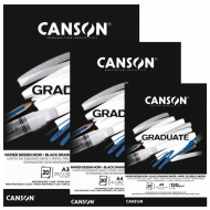 Блок бумаги для графики Canson Graduate Dessin Noir черная бумага в ассортименте (C40011038all)
