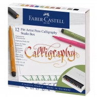 ВИВЕДЕНО Набір ручок Faber-Castel Рitt Calligraphy Studio Box 12 шт (31357)