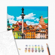 Картина за номерами BrushMe 40х50 см Замкова площа Варшава (BS53433)
