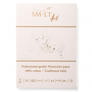 Склейка для акварелі Smiltainis 100% бавовна А5 400г/м2 10 аркушів (5AS-10(400)/PR)