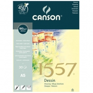 Альбом для набросков на спирали Canson 1557 Dessin A5 180 г/м2 30л. (4127-422)