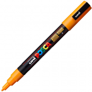 Маркер акриловий Uni Posca PC-3M 0,9-1,3 мм жовтий яскравий (PC3M21)
