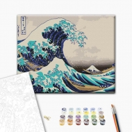Картина за номерами BrushMe 40*50см Під хвилею Канаґавського моря (BS21794)