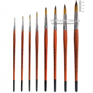 Пензлик синтетичний круглаий Carrot Kolos 1097R в асортименті