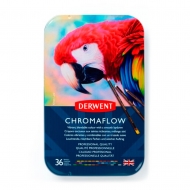 Набір кольорових олівців Chromaflow 36шт мет.коробка Derwent  (2306012)