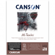 Блок паперу для пастелі Canson Mi-Teintes чорний 32*41см 160 гр 20 арк (C31036P002)