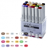 Набір маркерів двосторонніх Copic Sketch Set 24 шт) (21075524)