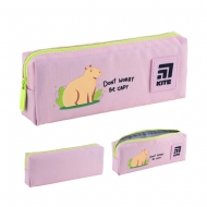 Пенал Kite Capybara 19*6.5*3.5 см 1 відділення рожевий (K24-642-1)