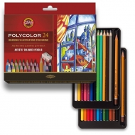 Набір кольорових олівців художніх Koh-i-Noor POLYCOLOR 24 кол (3834)