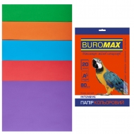 Папір кольоровий Buromax А4 80 г/м (20 арк.) Intensive mix (BM.2721320-99)