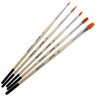Набір пензликів універсальних синтетичних Monet Uni 2089 set1 R1 R4 F4 F8 F12 (5шт) (M2089)