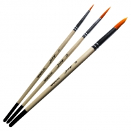 Набір пензликів універсальних синтетичних Monet Uni 2069 set2 R1 R6 R8 (3шт) (M2069)