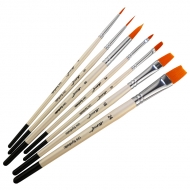 Набір пензликів універсальних синтетичних Monet Uni 2099 set4 R1 R3 R8 F2 F8 F16 F24 (7шт) (M2099)